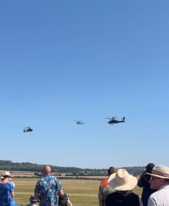 Apache aerial display at army flying annual wallop, wheels and wings show 2026